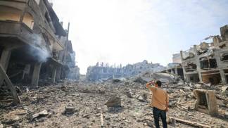 Faixa de Gaza após os conflitos