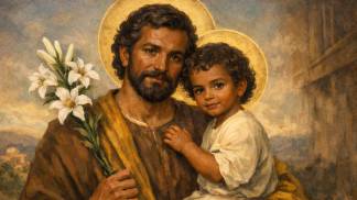 São José e o Menino Jesus 