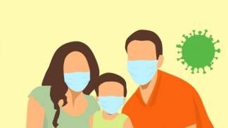 familia pandemia mascara
