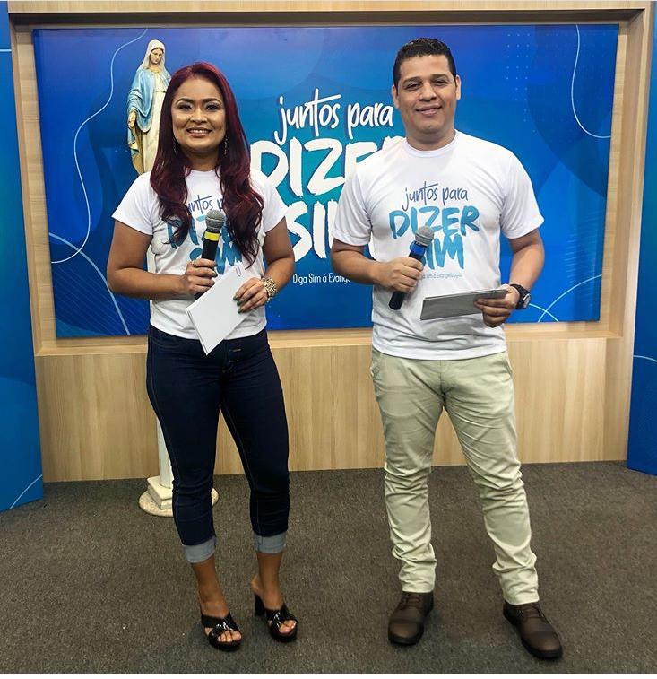 Alessandra Kanashiro e Bruno Nascimento apresentam o especial Diga Sim à Evangelização 2020 na TV Imaculada