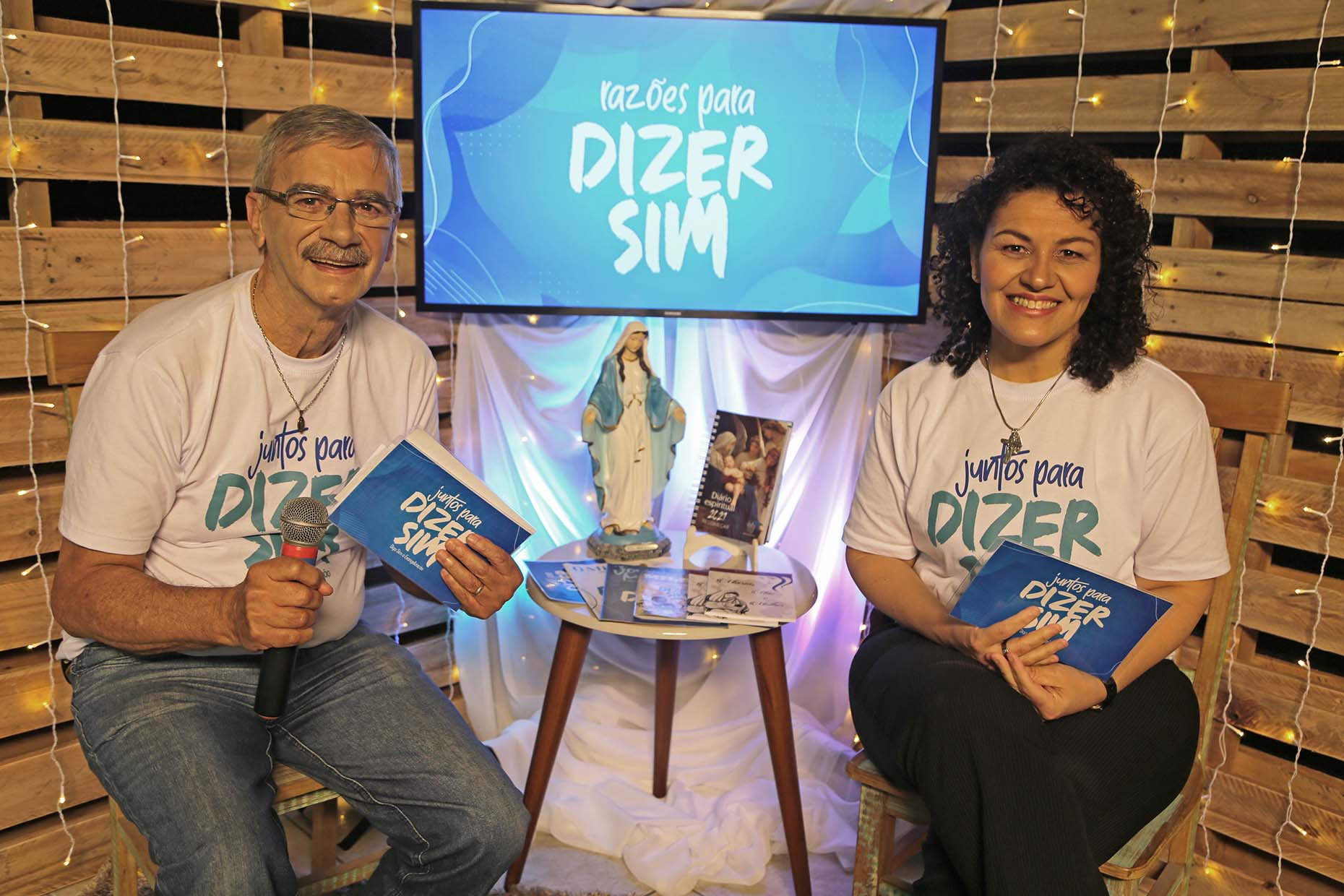 Jorge Lorente e Marisa Vieira no programa
