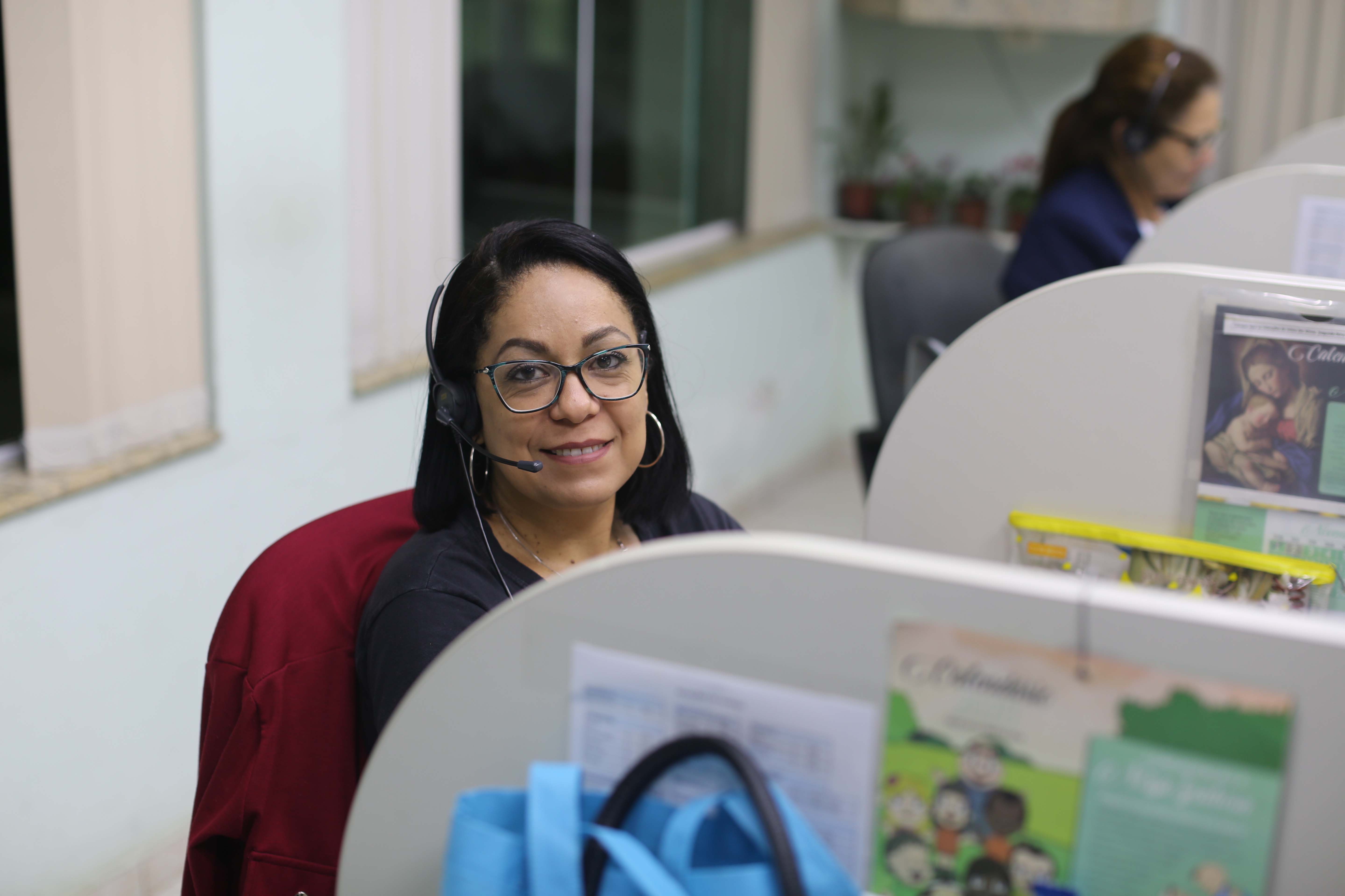 Lilian no Atendimento ao Mílite 24h