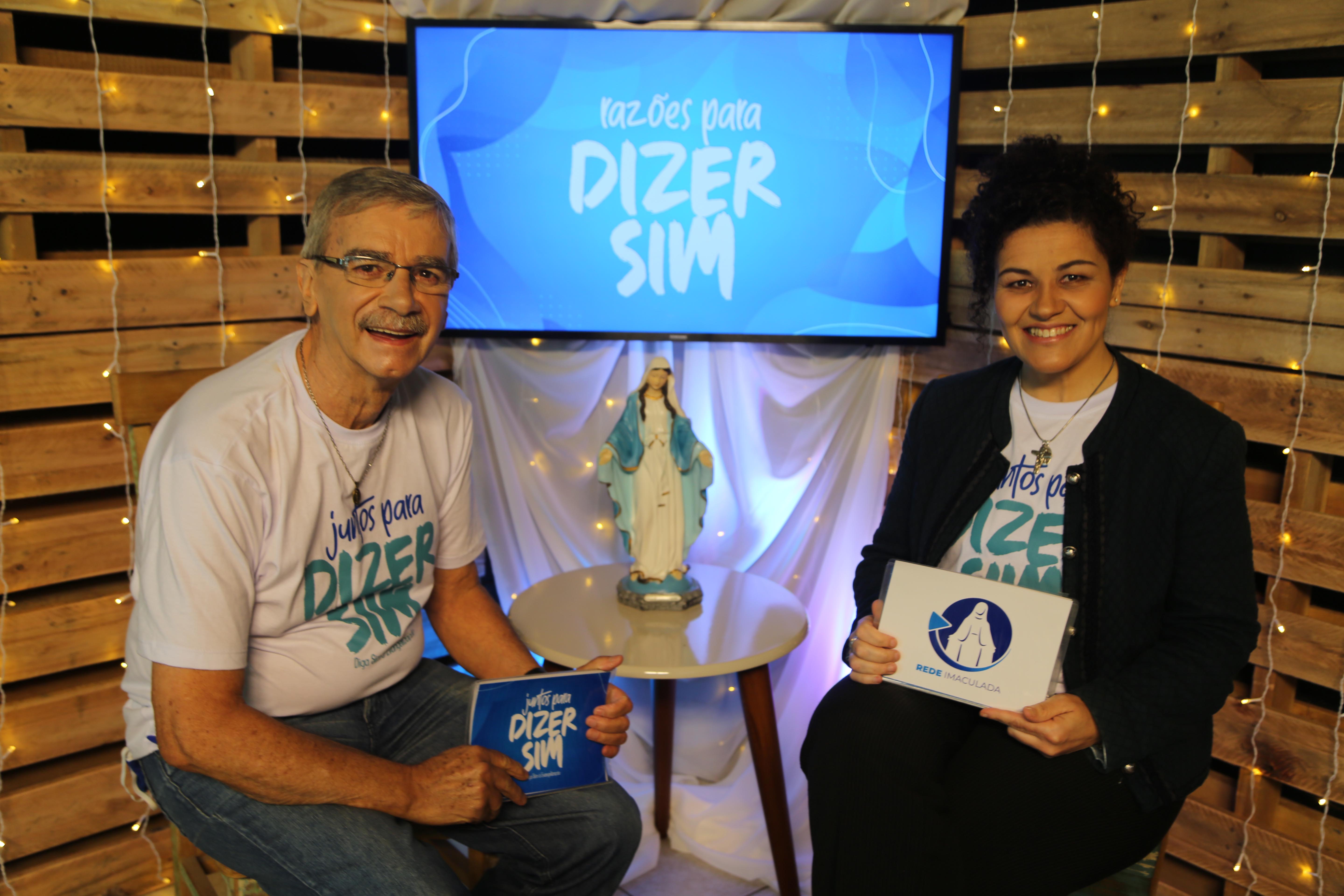 Apresentadores Marisa Vieira e Jorge Lorente no programa